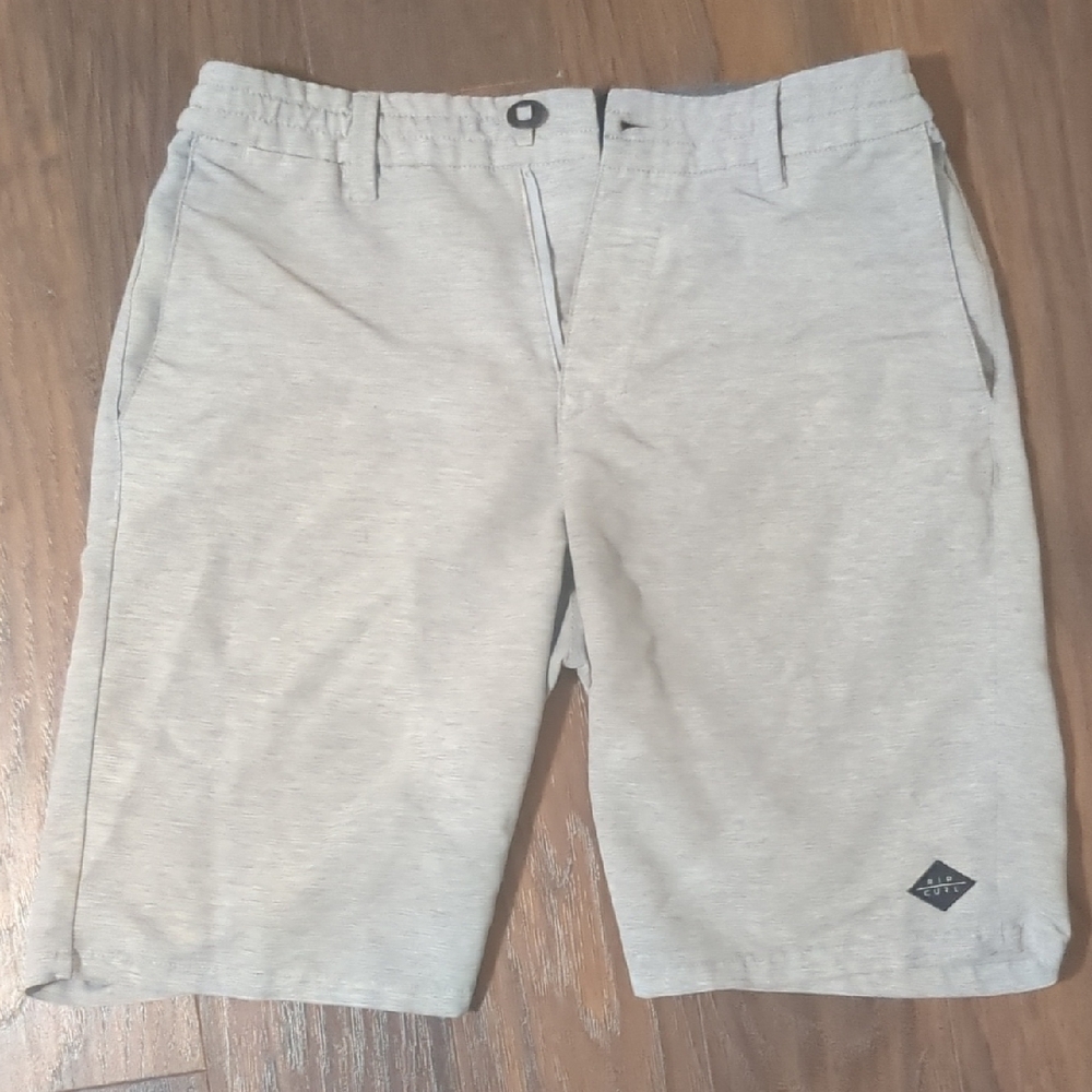 Rip Curl Light Gray Men's Flat Front Shorts